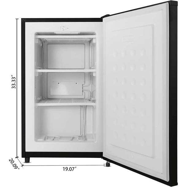 R.W.FLAME 1.2 Cubic Feet cu. ft. Compact Mini Freezer with Adjustable